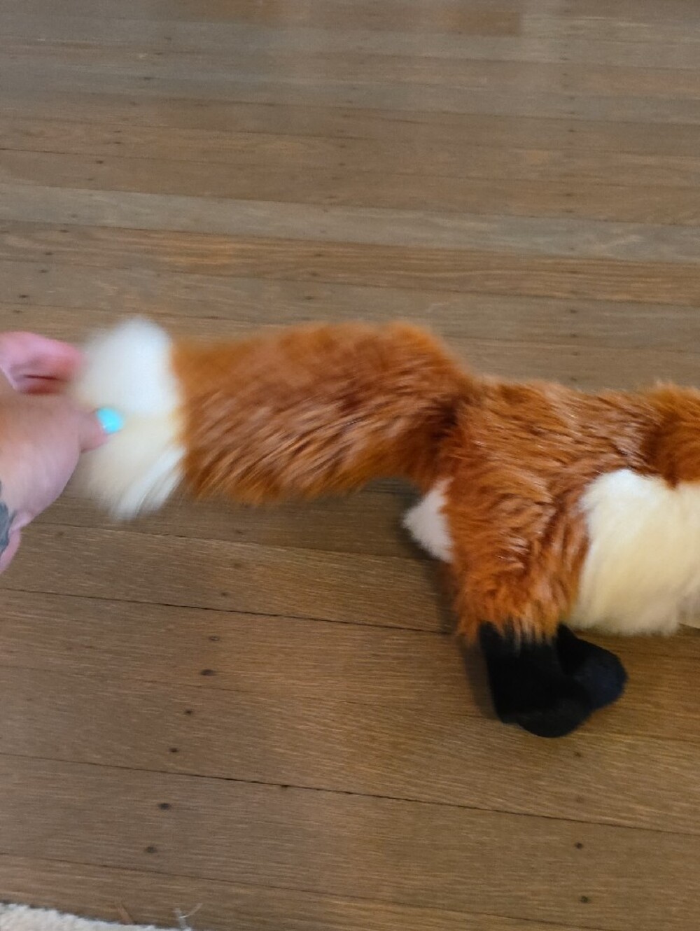 Folkmanis Plush Red Fox Hand Puppet- Orange, White & Black Soft Stuffed - Picture 3 of 9